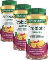 Nature's Bounty Probiotic Gummies, Immune Health & Digestive Balance, Pineapple, Raspberry and Orange Flavor Gummies, 60 Ct (Pack of 3)