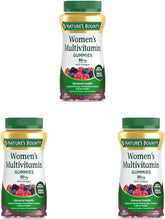 Nature's Bounty Women Multivitamin Gummies, Vitamin Supplements for Adults, General Health, Supports Immune and Bone Health, Mixed Berry and Raspberry Flavored, 90 Gummies (Pack of 3)