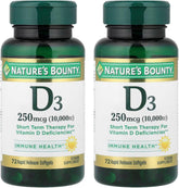 Nature's Bounty, Ultra Strength D3-10,000 IU, 72 Softgels (2pack)