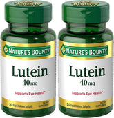 Nature's Bounty Lutein Pills, Eye Health Supplements and Vitamins, Support Vision Health, 40 mg, 30 Softgels (Pack of 2)