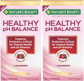 Nature's Bounty Probiotics for Women, Vaginal Probiotics for Healthy pH Balance, 2 Billion CFU, Clinically Studied Strains, Optimal Solutions pH Balance Pills, 30 Vegetarian Capsules (Pack of 2)