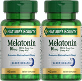 Melatonin by Nature's Bounty, 60 Count (Pack of 2)