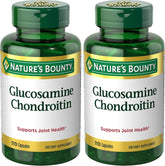 Nature's Bounty Glucosamine Chondroitin Pills and Dietary Supplement, Support Joint Health, 110 Capsules (Pack of 2)