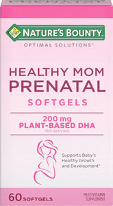 Nature's Bounty Prenatal Multivitamin with DHA Softgels, 60 Count