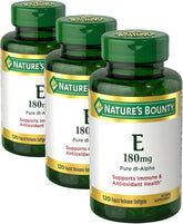 Nature's Bounty Vitamin E Pills and Supplement Softgels, Supports Antioxidant Health, 400iu, 1 Count (Pack of 360)