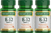Nature's Bounty Vitamin B-12 5000 mcg, 40 Quick Dissolve Tablets (Pack of 3)