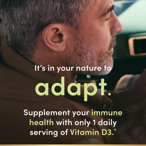 Nature's Bounty Vitamin D, Supports Immune Health & Bone Health, 2000IU Vitamin D3, 150 Softgels (Pack of 3)