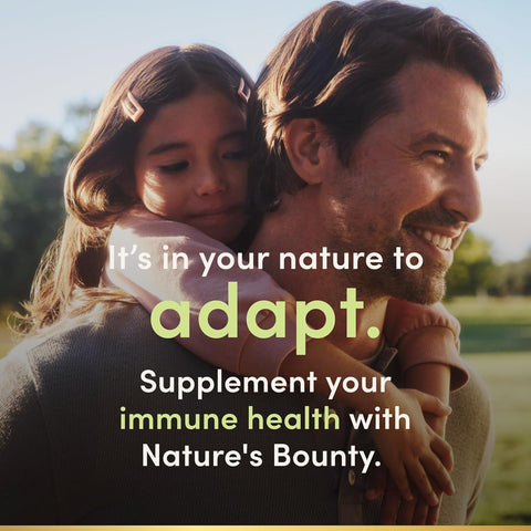 Nature’s Bounty Vitamin C + Rose HIPS, Immune Support, 1000mg Vitamin C, Coated Caplets, 1 Serving per Day, Vegetarian Caplets, 100 Ct