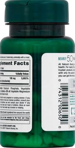 Nature's Bounty Vitamin B6 100mg Tablets - Supports Energy Metabolism & Nervous System Health, 100 Count (Pack of 3)