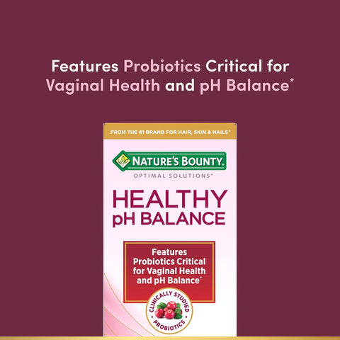 Nature's Bounty Probiotics for Women, Vaginal Probiotics for Healthy pH Balance, 2 Billion CFU, Clinically Studied Strains, Optimal Solutions pH Balance Pills, 30 Vegetarian Capsules (Pack of 2)