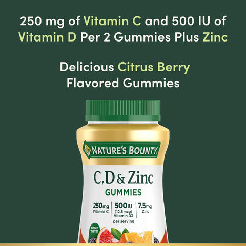 NBTY VIT C & D w/Zinc 12x70 GMY US