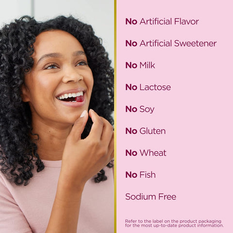 Nature's Bounty Optimal Solutions, Women's Multivitamin Gummies for Immune Support, Cellular Energy Support, Bone Health, Raspberry Flavor, 140 Ct, 70 Total Servings