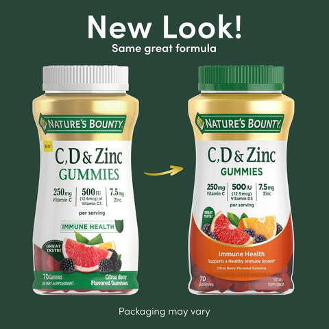 NBTY VIT C & D w/Zinc 12x70 GMY US
