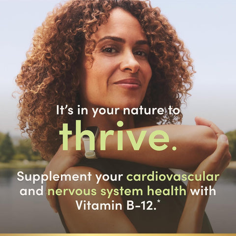 Nature's Bounty Vitamin B12 5000 mcg Sublingual Liquid,Cardiovascular Health & Cellular Energy Support,2 Fl Oz,(Pack of 3)