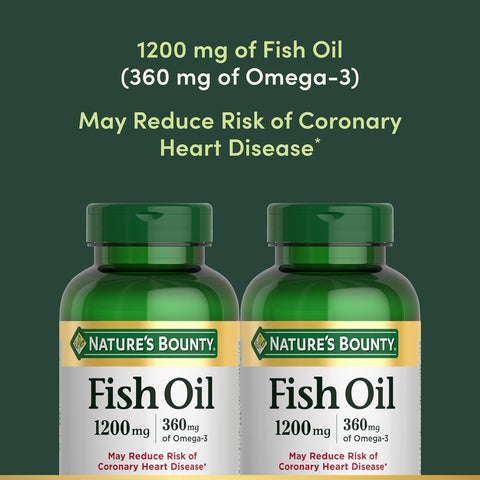 Natureís Bounty Fish Oil, 360 Count (Pack of Two)