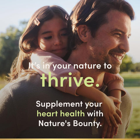 Nature's Bounty CoQ10, Dietary Supplement, Supports Heart Health, 100mg Plus L-Carnitine, Twin Pack, 120 Softgels