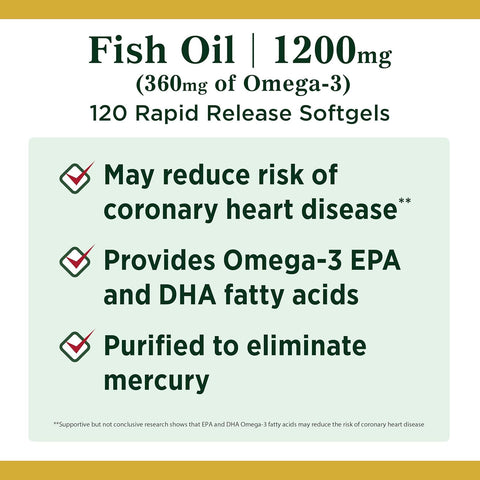 NBTY Fsh Oil 1200mg 24x120 SGL US