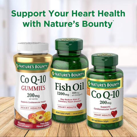 Nature's Bounty CoQ10, Heart Health and Healthy Aging, Dietary Supplement, 200mg, 45 Rapid Release Softgels (Pack of 3)