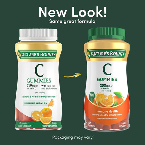 Nature's Bounty Vitamin C, Orange, 80 Count