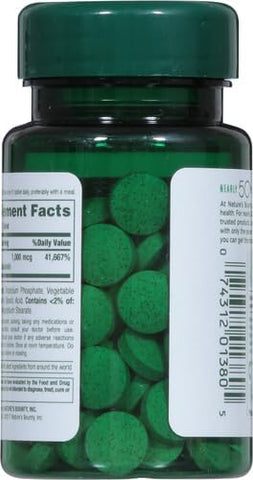 Nature's Bounty Vitamin B12, Vitamin Supplement, Supports Energy Metabolism and Nervous System Health, 1000mcg, 100 Tablets (Pack of 3)